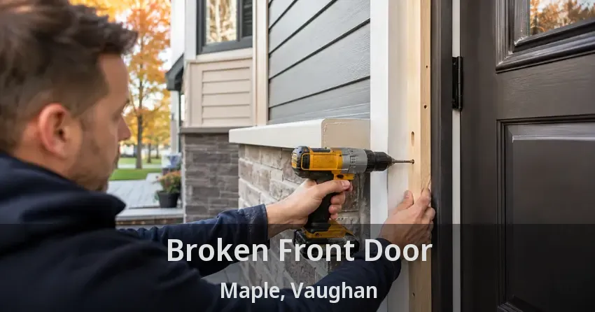 Broken Front Door Maple, Vaughan - ON