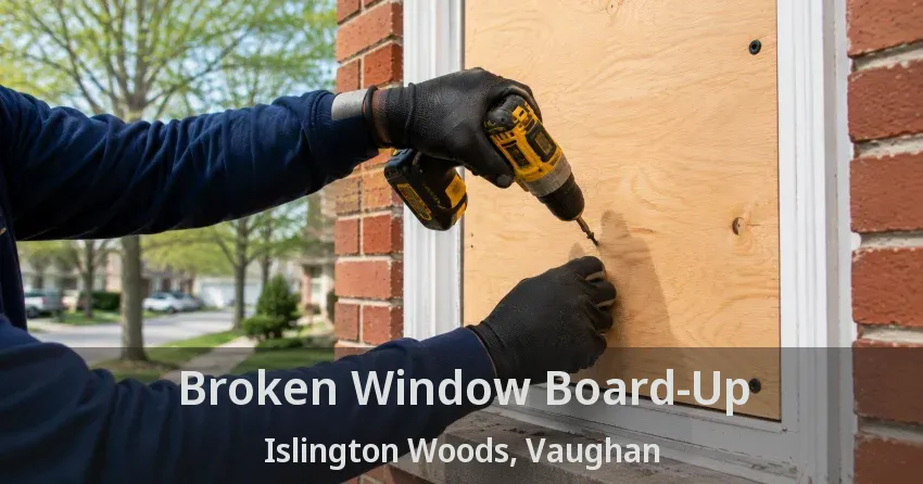 Broken Window Board-Up Islington Woods, Vaughan - ON
