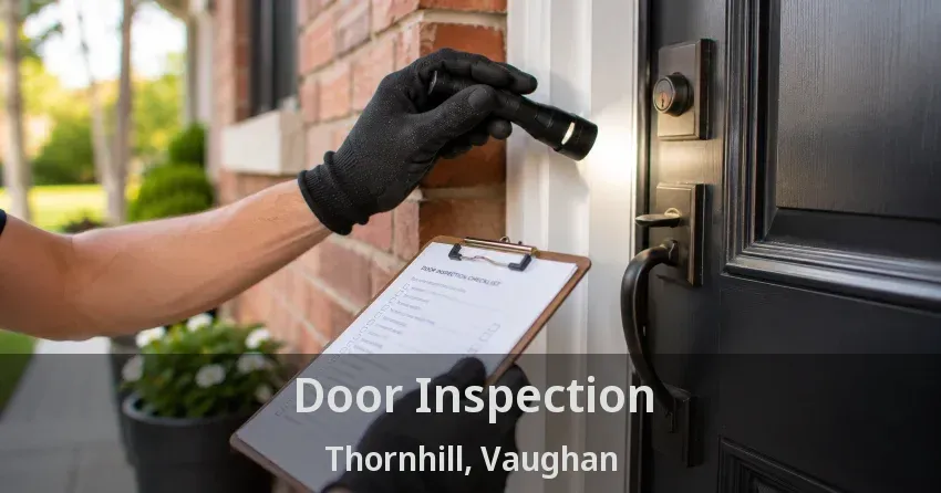 Door Inspection Thornhill, Vaughan - ON