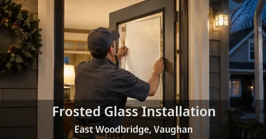 Frosted Glass Installation East Woodbridge, Vaughan - ON