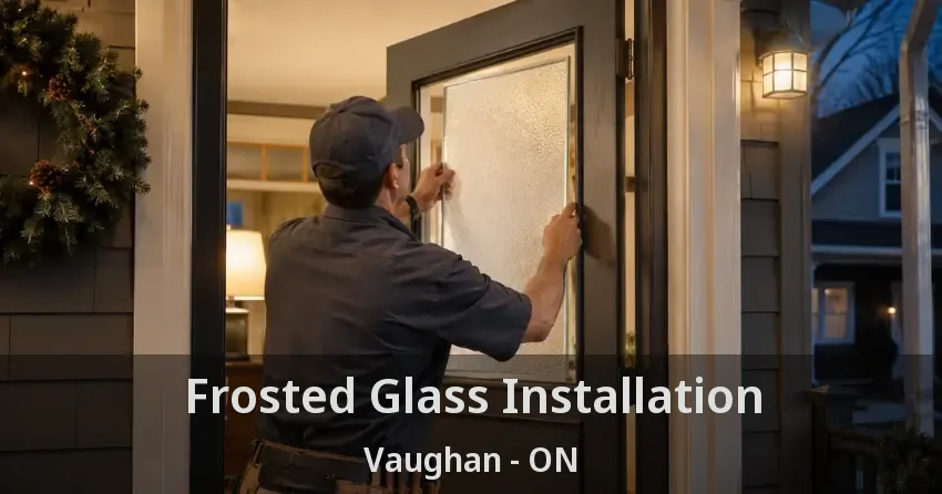 Frosted Glass Installation Vaughan - ON