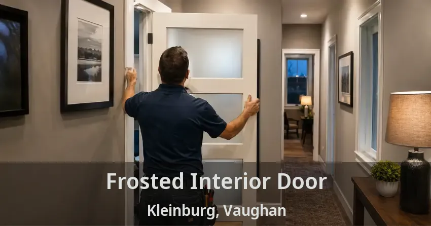 Frosted Interior Door Kleinburg, Vaughan - ON