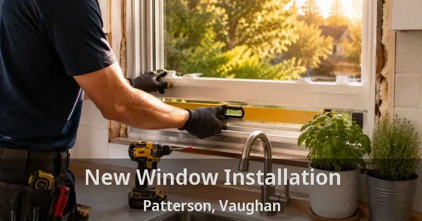 New Window Installation Patterson, Vaughan - ON