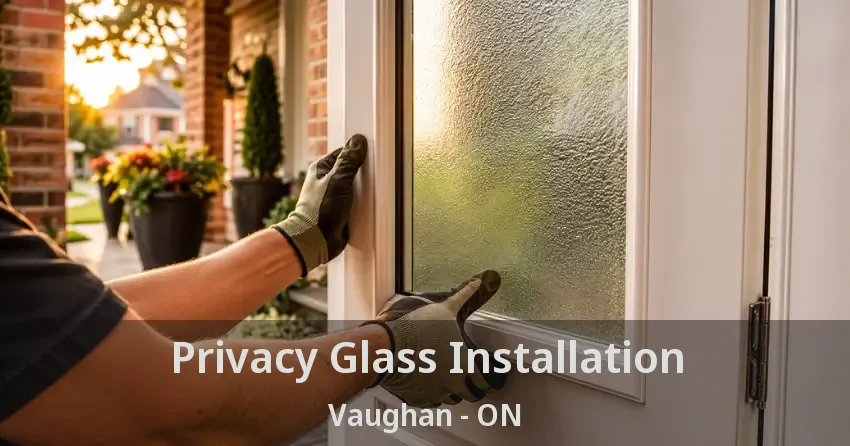 Privacy Glass Installation Vaughan - ON