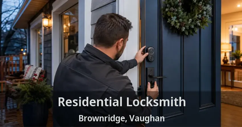 Residential Locksmith Brownridge, Vaughan - ON