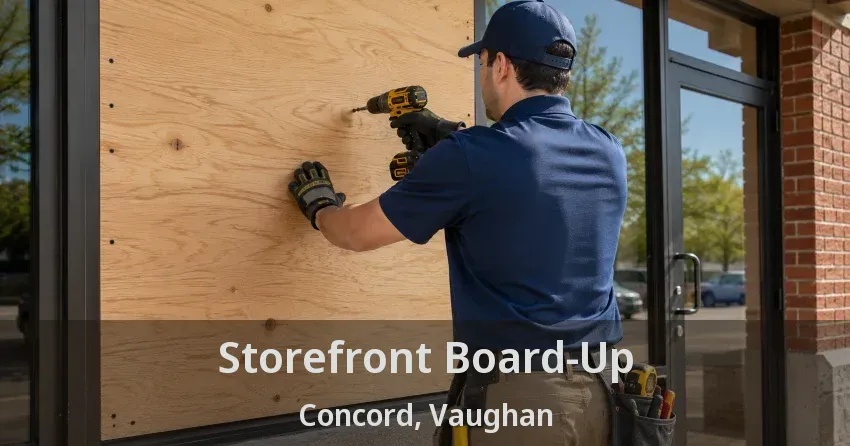 Storefront Board-Up Concord, Vaughan - ON