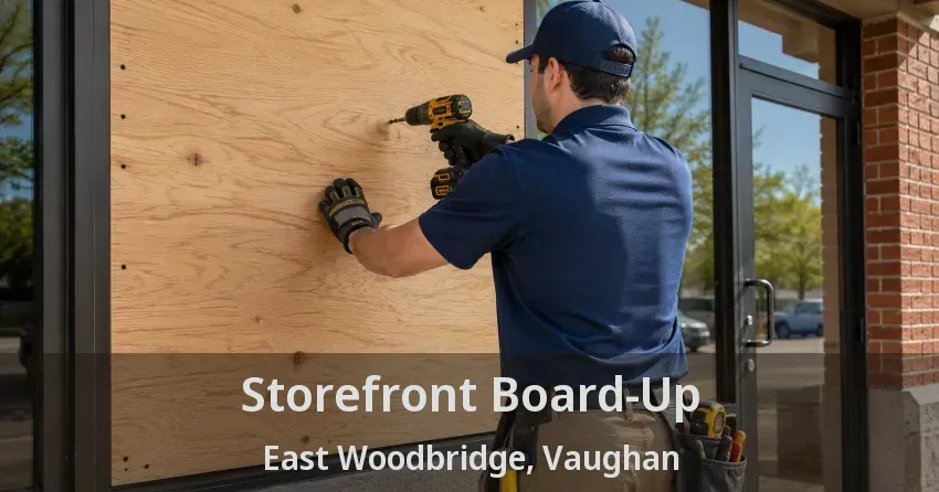 Storefront Board-Up East Woodbridge, Vaughan - ON