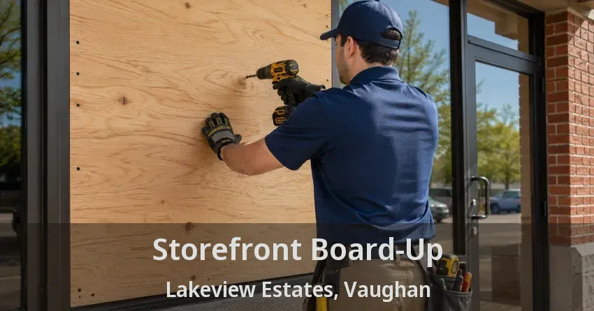 Storefront Board-Up Lakeview Estates, Vaughan - ON