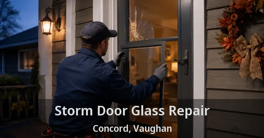 Storm Door Glass Repair Concord, Vaughan - ON