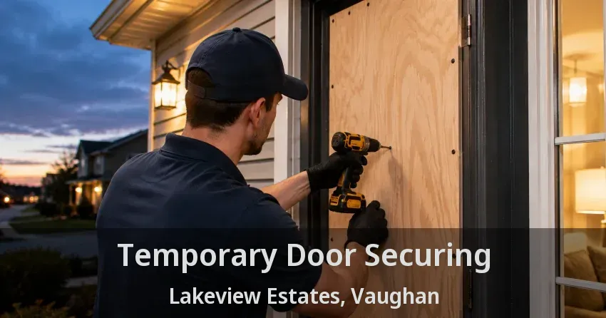 Temporary Door Securing Lakeview Estates, Vaughan - ON