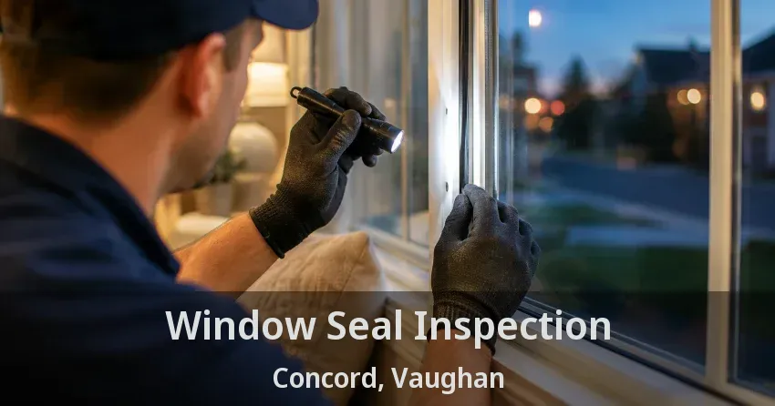 Window Seal Inspection Concord, Vaughan - ON