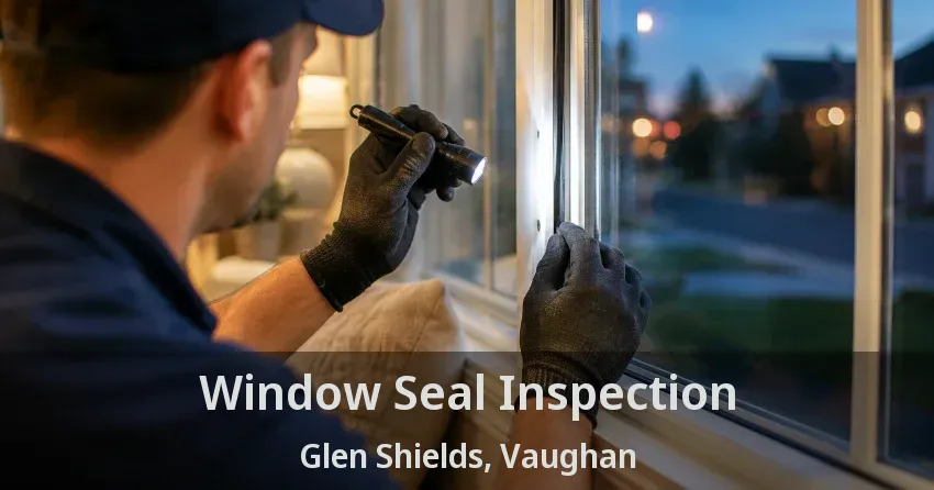 Window Seal Inspection Glen Shields, Vaughan - ON