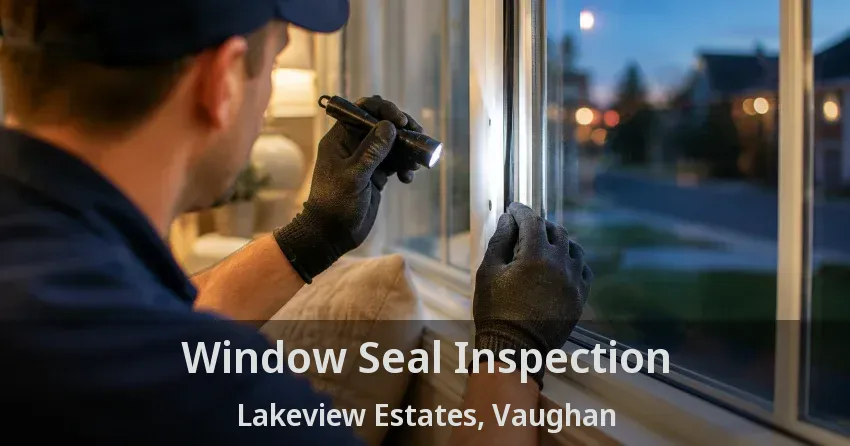 Window Seal Inspection Lakeview Estates, Vaughan - ON