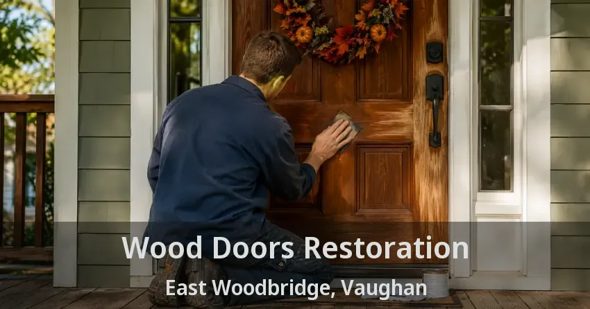 Wood Doors Restoration East Woodbridge, Vaughan - ON