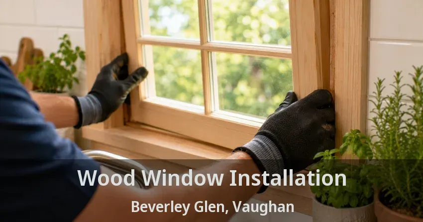 Wood Window Installation Beverley Glen, Vaughan - ON