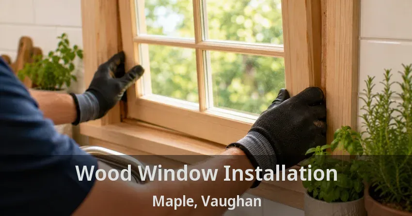 Wood Window Installation Maple, Vaughan - ON