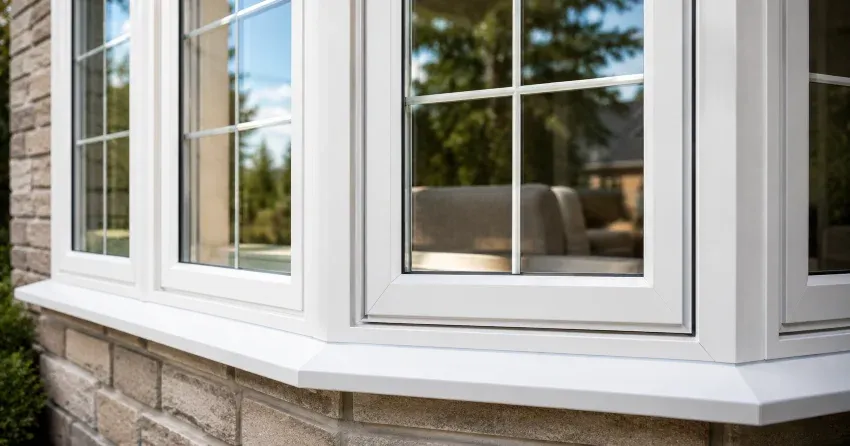 bay window alcove seating area in a living room in Vaughan
