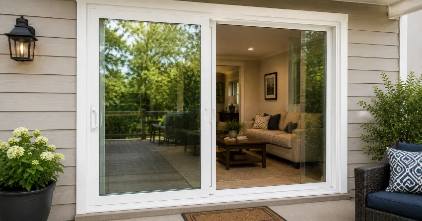 new patio door replacement installed in Patterson, Vaughan home