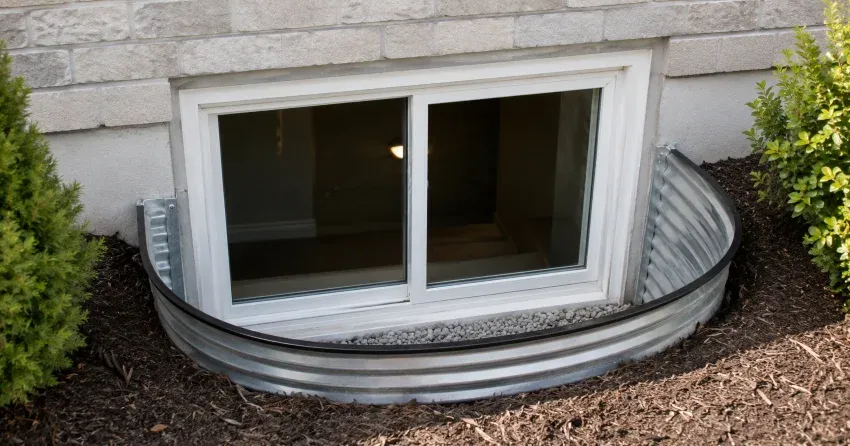 new casement kitchen window installed above sink in Vaughan