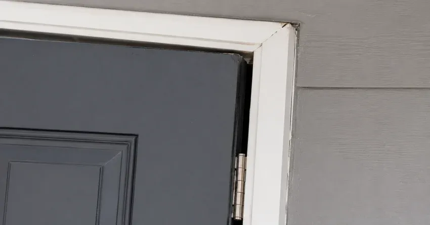 technician tightening a loose door hinge in Islington Woods, Vaughan
