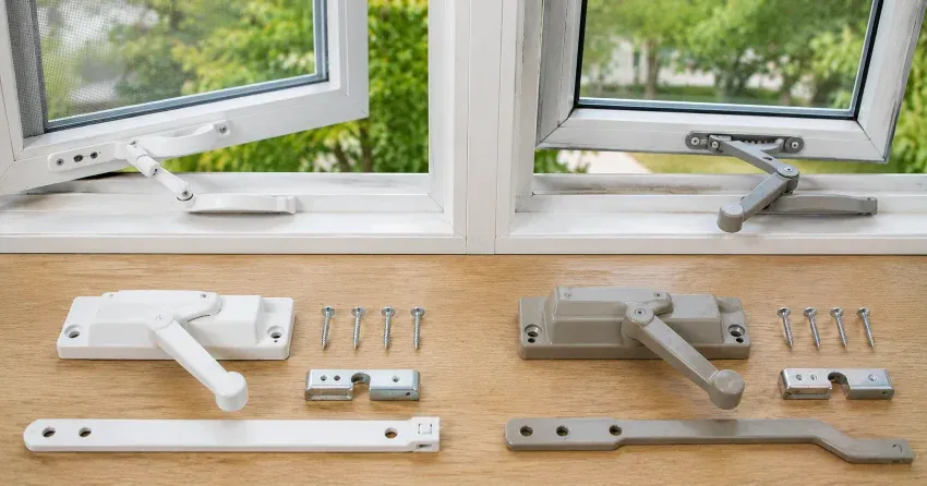 new casement window crank operator installed in Beverley Glen, Vaughan home